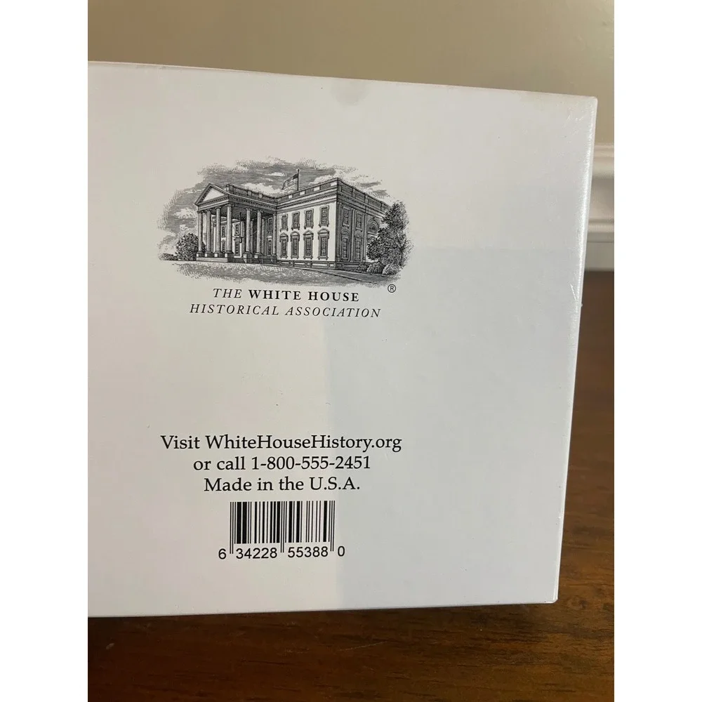White House Historical Association 2015 Christmas Ornament Calvin Coolidge Boxed